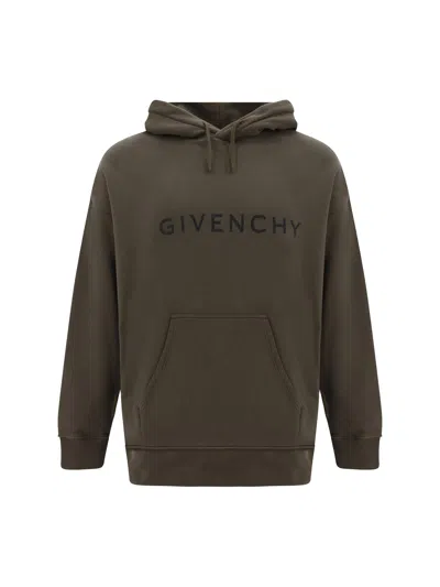 Givenchy Hoodie In Khaki