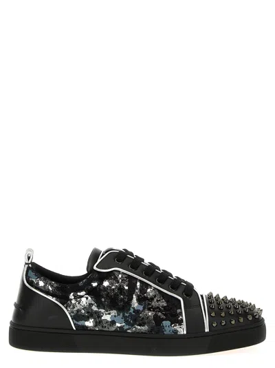 Christian Louboutin Louis Junior Spikes Trainers In Black