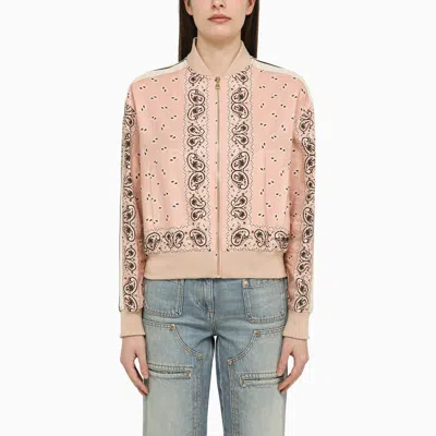 Palm Angels Paisley-print Bomber Jacket In Rosa