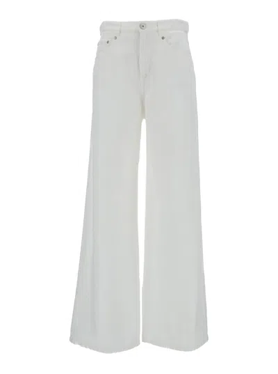Brunello Cucinelli Slouchy Oversize Jeans In White