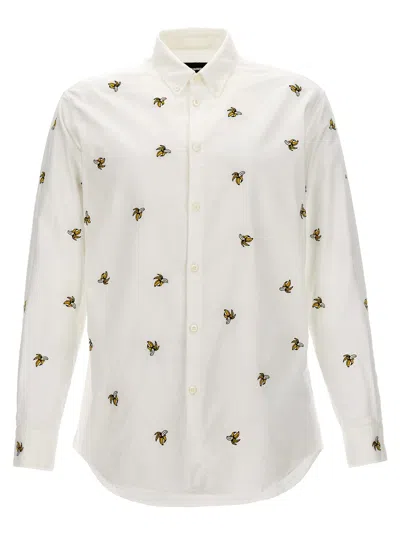 Dsquared2 Fruit Embroidery Shirt In White