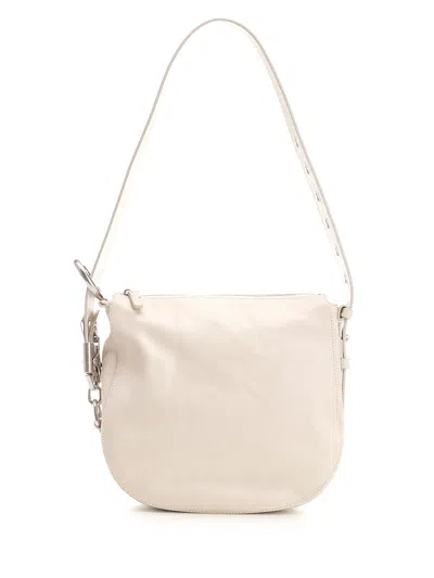 Burberry Small Knight Shoulder Bag In White