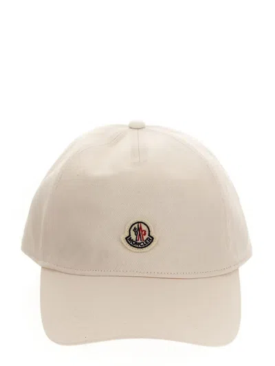 Moncler Logo Patch Baseball Cap Hat In Blue