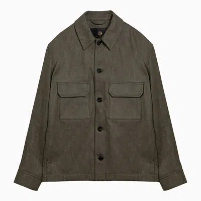 Loro Piana Moss Shirt Jacket In Green