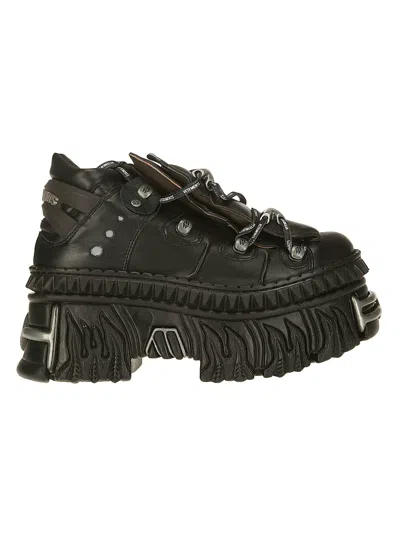 Vetements Xnewrock Platform Sneakers In Black