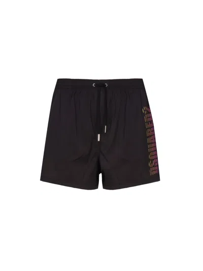 Dsquared2 Boxer Costume With Logo In Black
