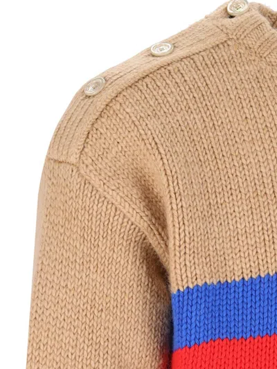Gucci Wool Sweater In Camel