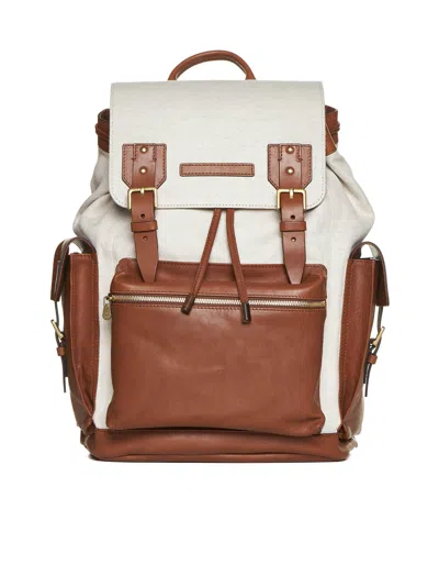 Brunello Cucinelli Backpack In Naturale