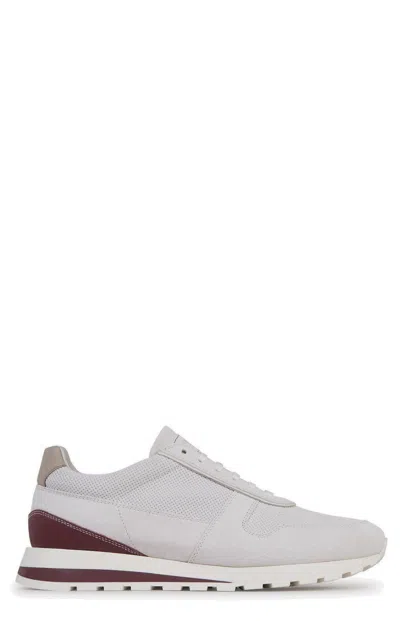 Brunello Cucinelli Punched Lace-up Sneakers In White