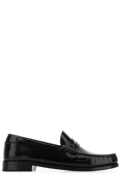 Saint Laurent Moccasins In Black