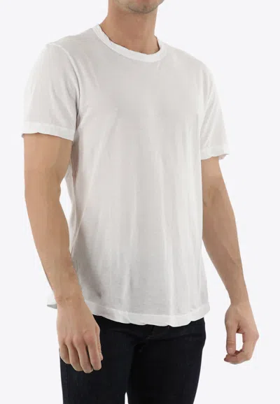 James Perse Basic Crewneck T-shirt In White