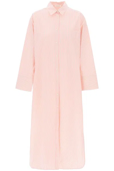 By Malene Birger Perros Striped Midi Dress In Mixed Colours