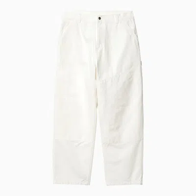 Carhartt Wip Wax Wide Panel Pant In White