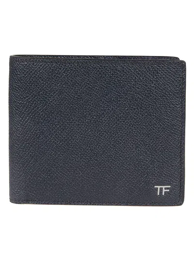 Tom Ford Classic Bifold Wallet In Midnight Blue