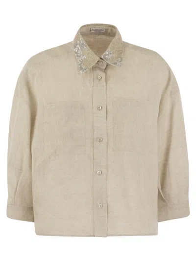 Brunello Cucinelli Shirts In Natural