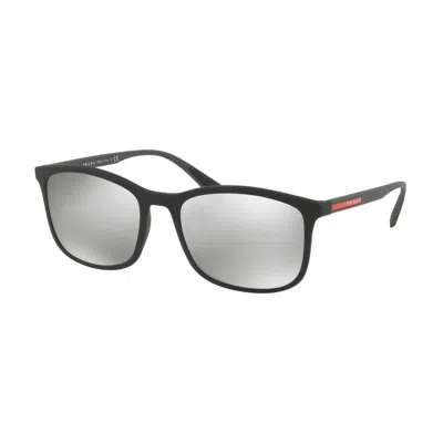 Prada Sunglasses, Ps 01ts In Light Grey Mirror Silver