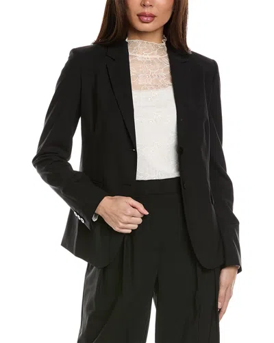 Theory Carissa Wool-blend Blazer In Black