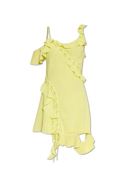 Acne Studios Dresses In Acid Yellow