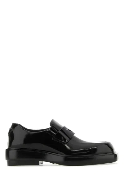 Prada Chocolate Black Leather Loafer Women