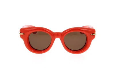 Loewe Round Frame Sunglasses In Orange