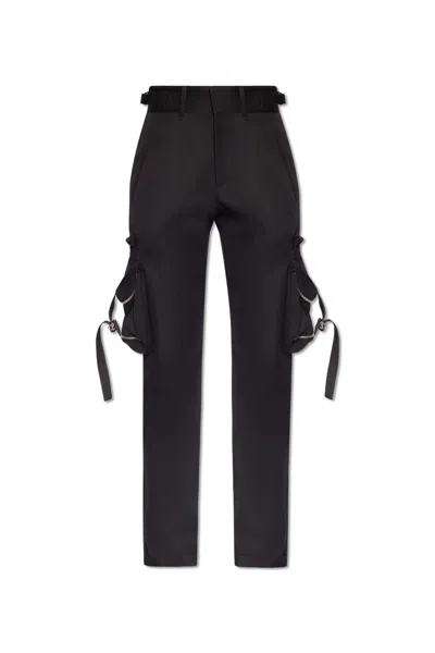 Off-white Trousers With Pockets In Black