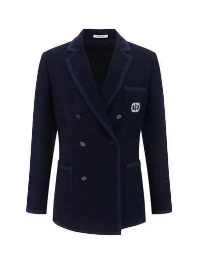 Valentino Blazer Jacket In Blue
