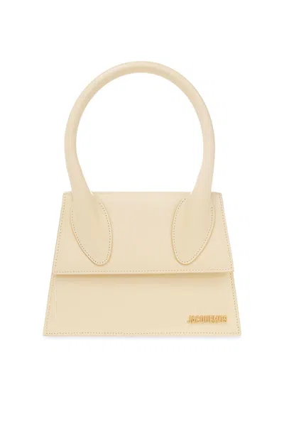 Jacquemus Le Chiquito Logo Lettering Mini Tote Bag In Neutrals