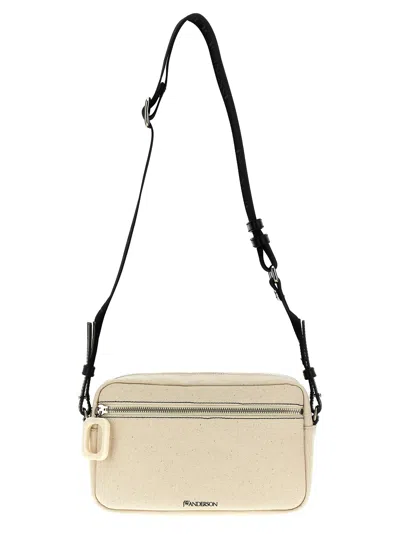 Jw Anderson Puller Crossbody Bags Beige In Natural