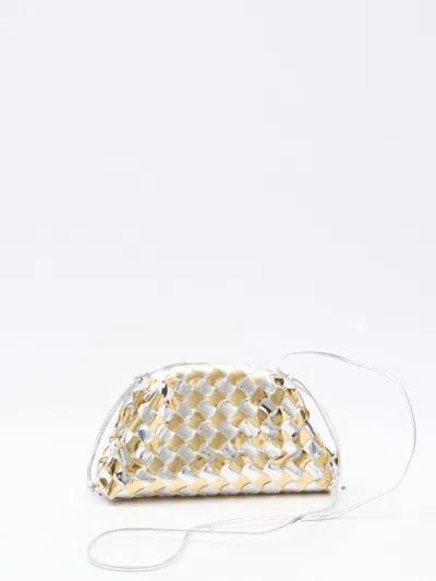 Bottega Veneta Mini Pouch Bag In Silver Go