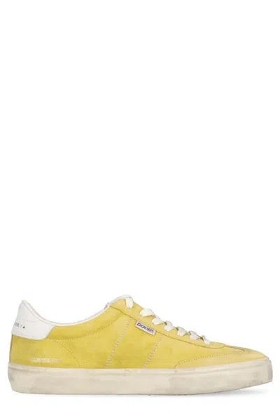 Golden Goose Soul Star Suede Low-top Sneakers In Yellow
