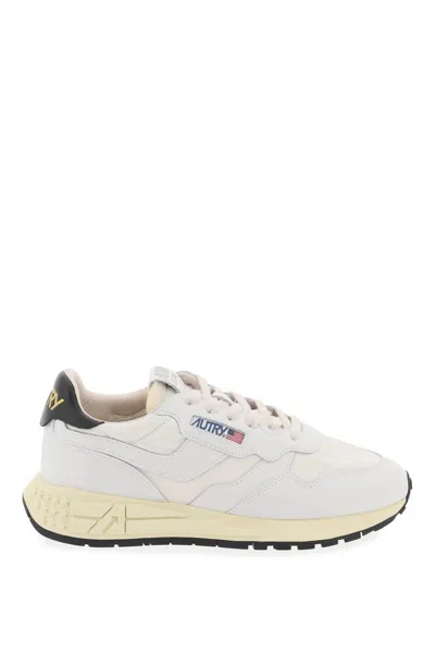 Autry Reelwind Low-top Sneakers In White,black