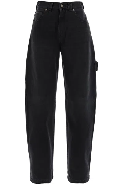 Darkpark Audrey Cargo Jeans With Curved Leg In Black
