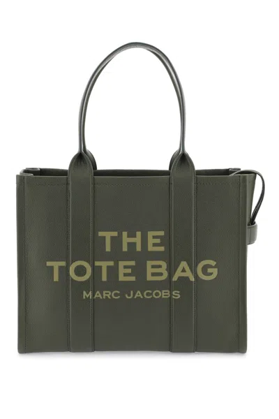 Marc Jacobs The Leather Large Tote Bag In Green