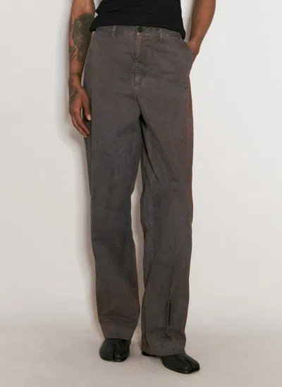 Y/project Pinched Rusted Pants In Grey