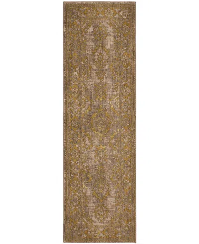 Karastan Cosmopolitan Amur Runner Area Rug, 2'4 X 7'10 In Gray,beige