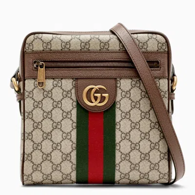 Gucci Small Ophidia Gg Supreme Bag In Brown