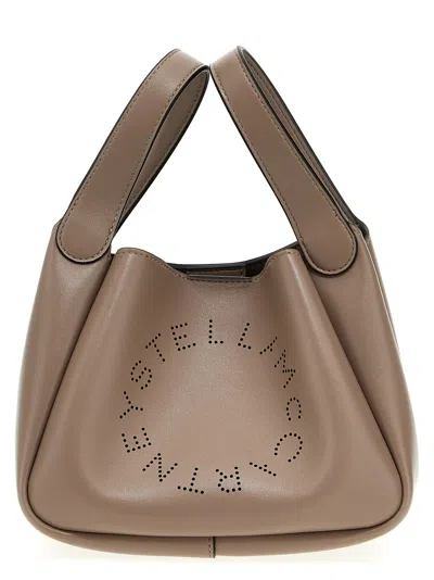 Stella Mccartney Logo Detailed Open Top Handbag In Blue