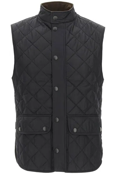 Barbour Lowerdale High Neck Quilted Gilet In Blue