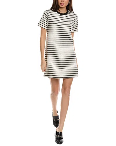 Theory Heavy Knit T-shirt Dress In White
