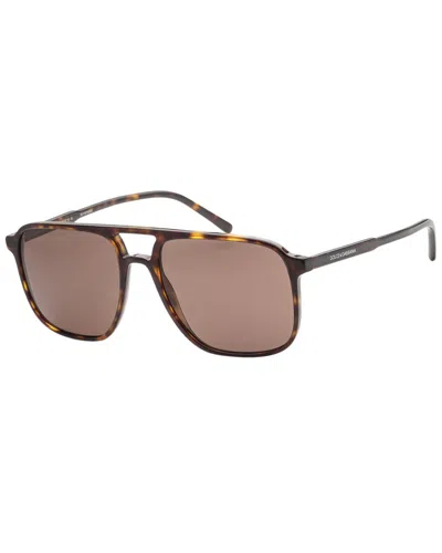 Dolce & Gabbana Men's Dg4423 58mm Sunglasses In Brown