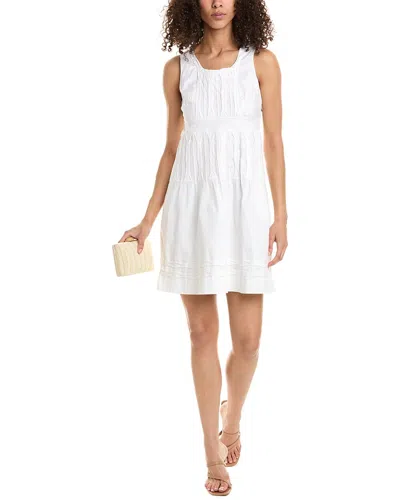 Frances Valentine Ribbon A-line Dress In White