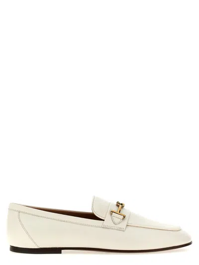 Tod's Chain-link Detail Loafers In White
