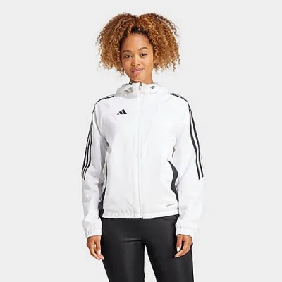 Adidas Originals Adidas Plus Size Tiro 23 League Training Track Top In White/black 