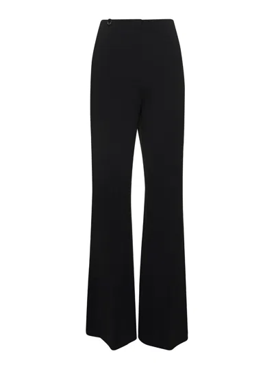 Jacquemus Le Trouseralon Apollo Cady Flared Trousers In Black