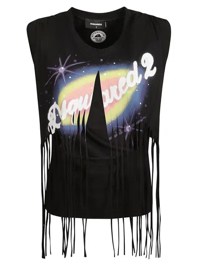 Dsquared2 Jersey Dress In Black
