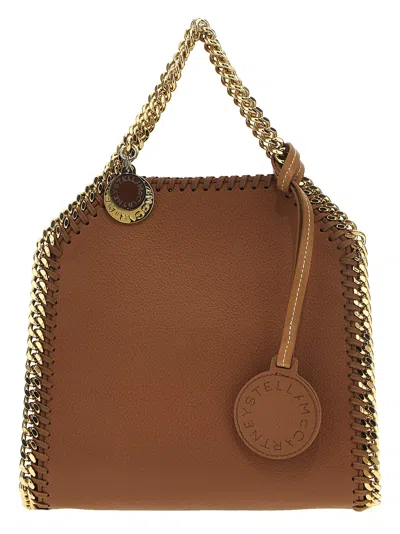 Stella Mccartney Micro Falabella Handbag In Leather Brown