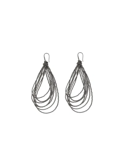 Brunello Cucinelli Earrings Jewellery In Silver