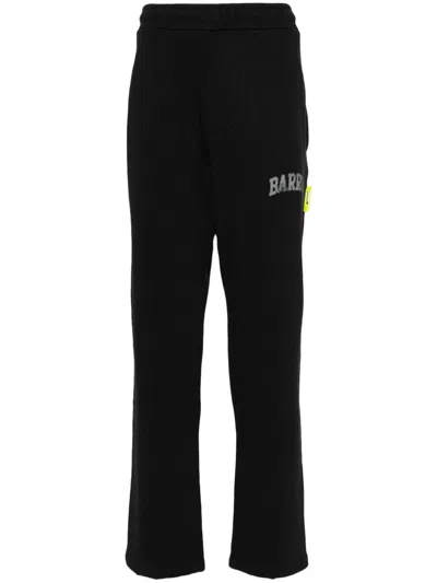 Barrow Logo-print Cotton Track Pants In Black  
