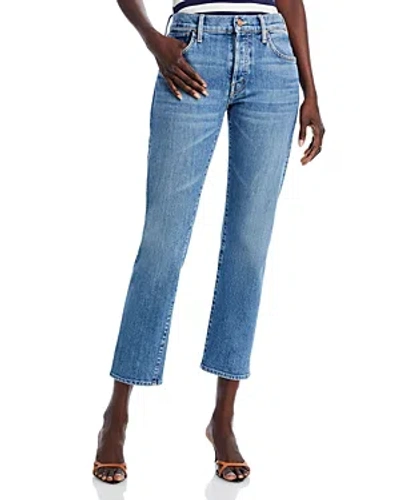 Mother The Hiker Hover Straight Leg Jeans In Penny For Your Thoughts