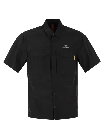 Parajumpers Pete Short Sleeved Shirt In Black
